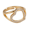Anillo Corazón Vacío Dorado