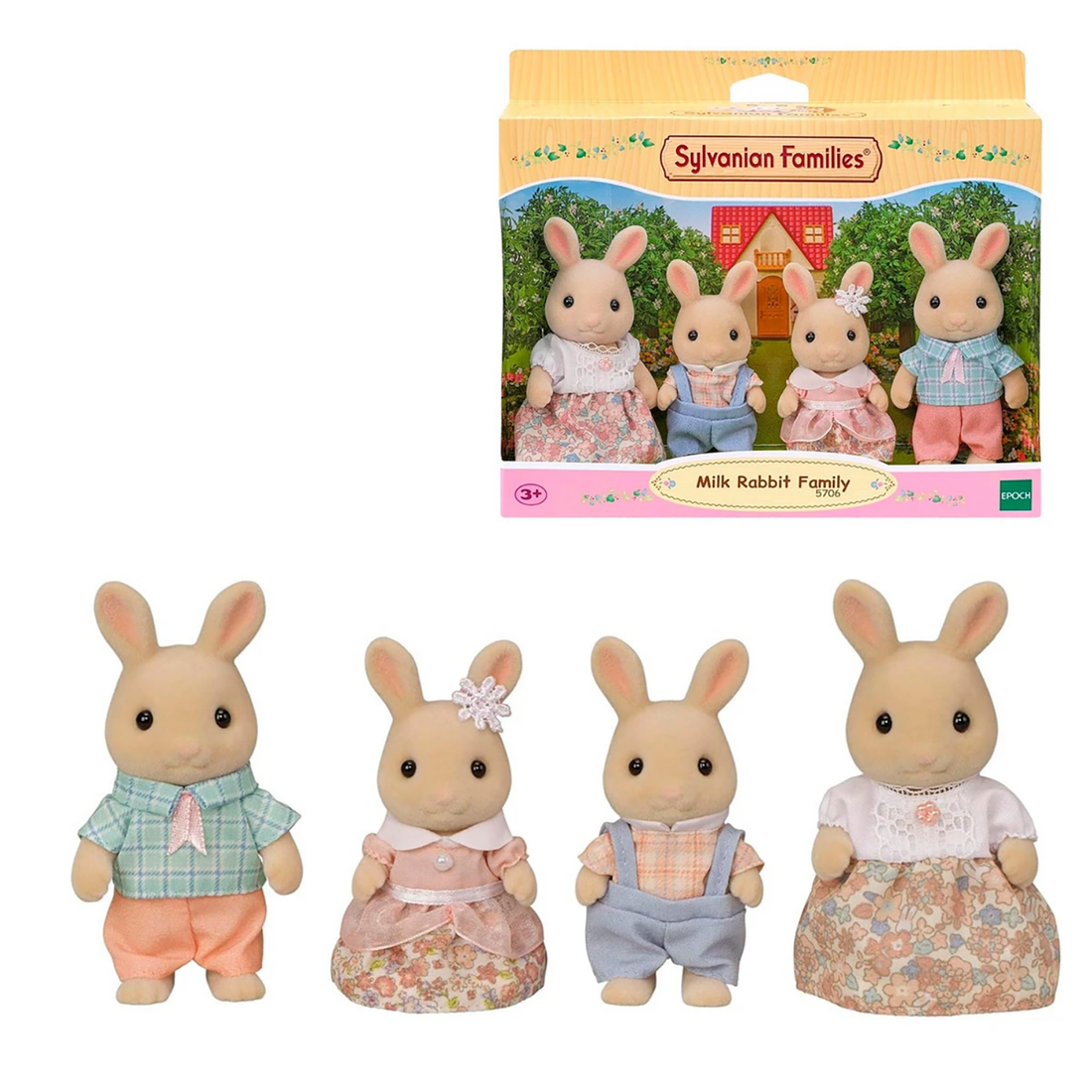 Juguete de Colección Silvanian Families Milk Rabbit Family