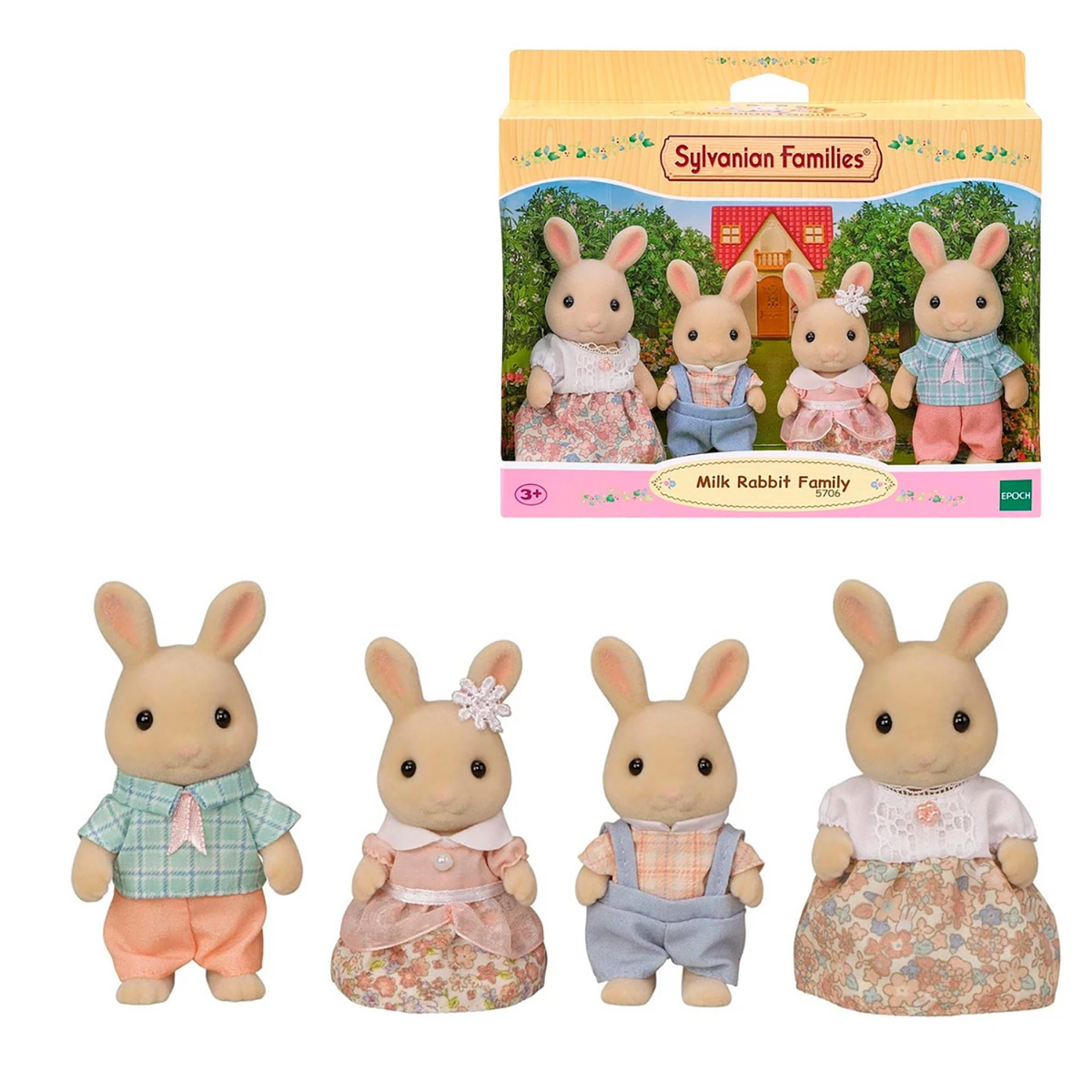 Juguete de Colección Silvanian Families Milk Rabbit Family