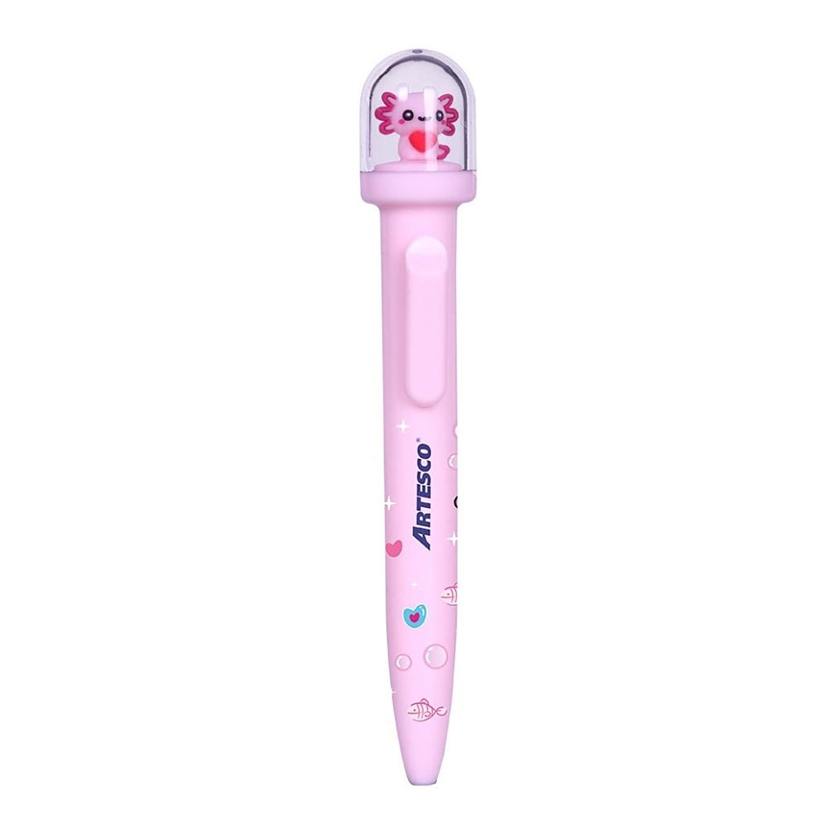 Bolígrafo Tinta Semi Gel Axolove Azul Artesco (Modelos Aleatorios)
