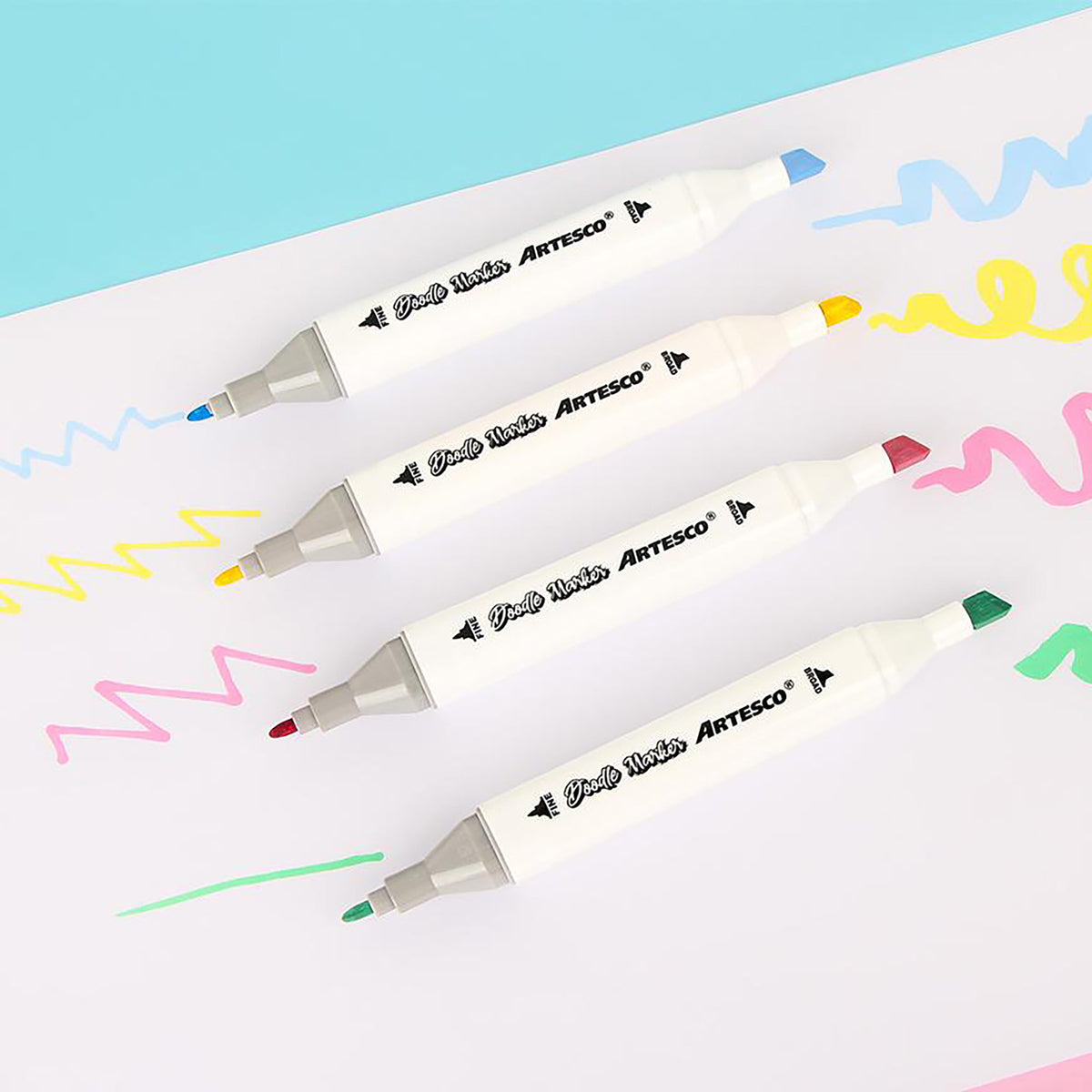 Marcadores a Base de Alcohol Artesco Doodle Markers X 12 Und