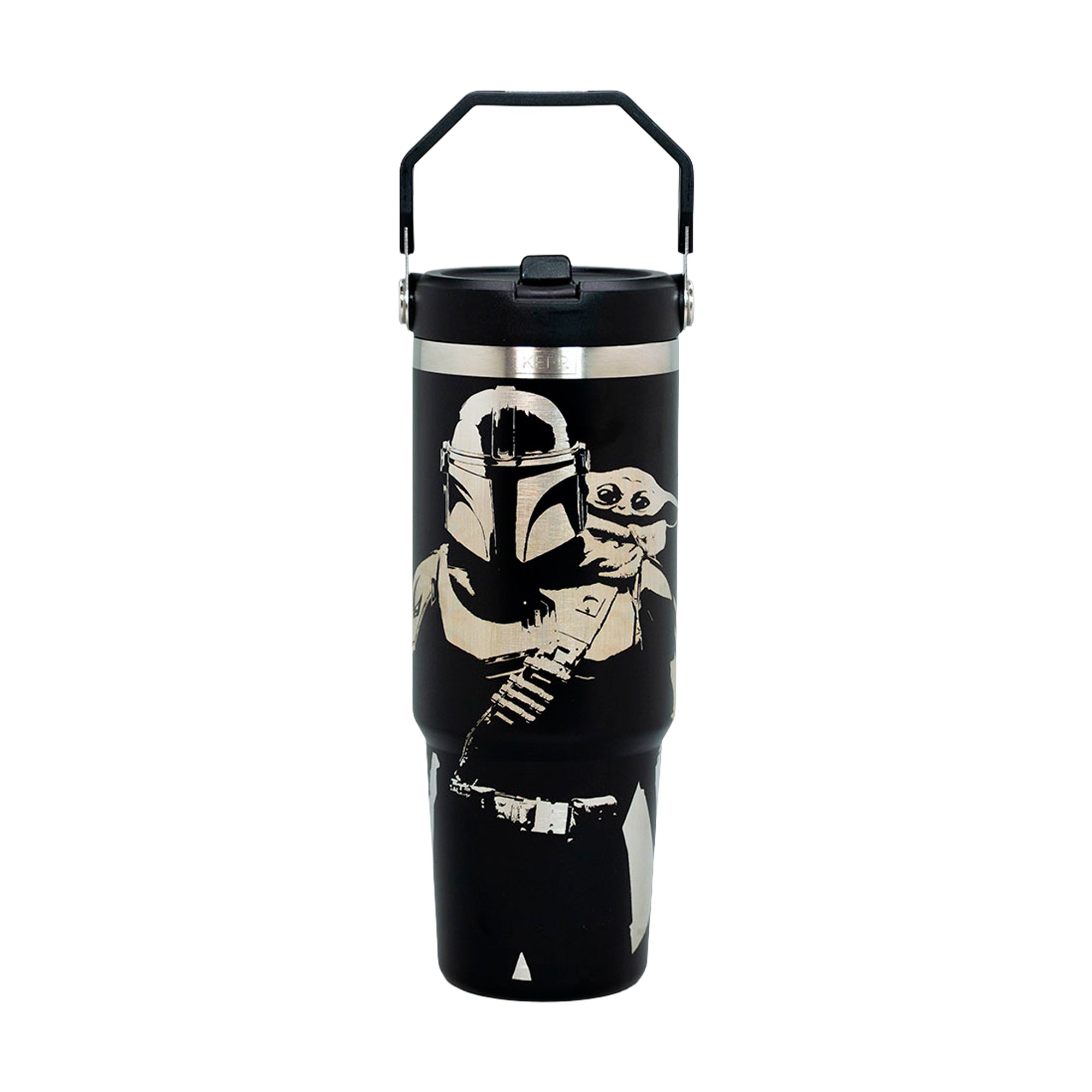 Botella Insulada Con Mango 850 Ml Black Star Wars