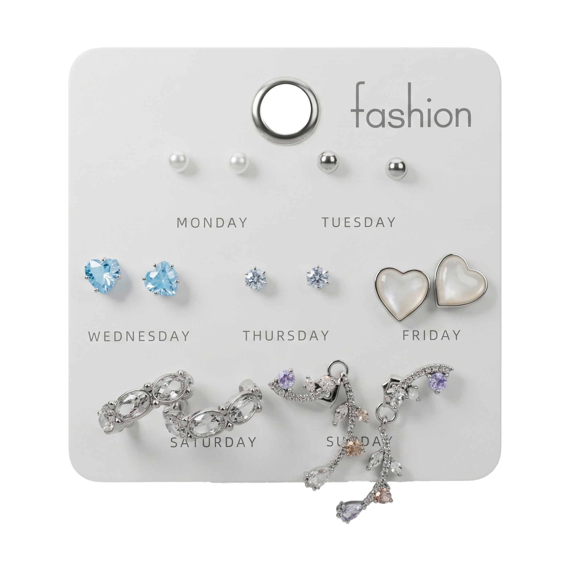 Set Everyday Blue Heart