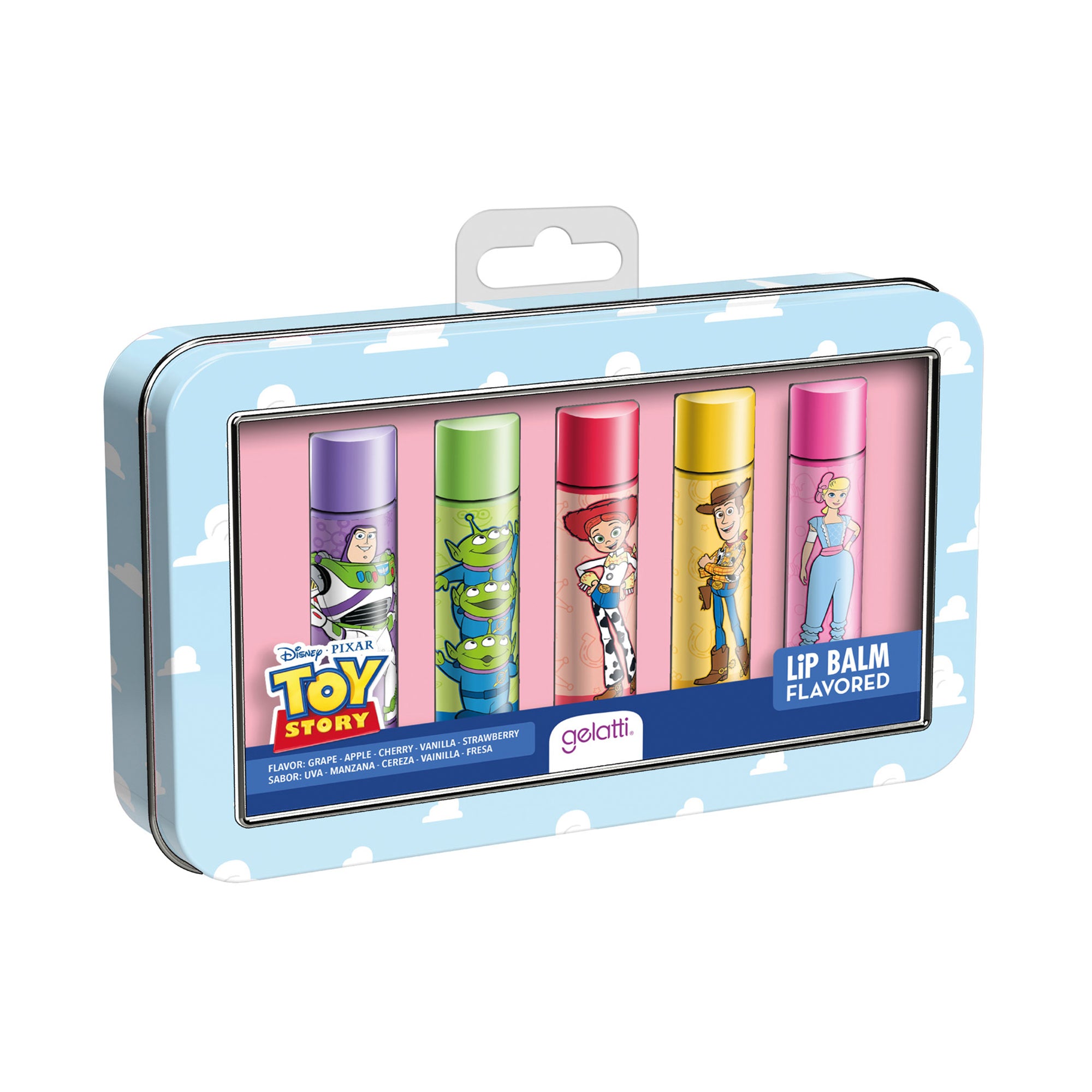 Set Lip Balm X 5 Tin Box Toy Story, Gelatti