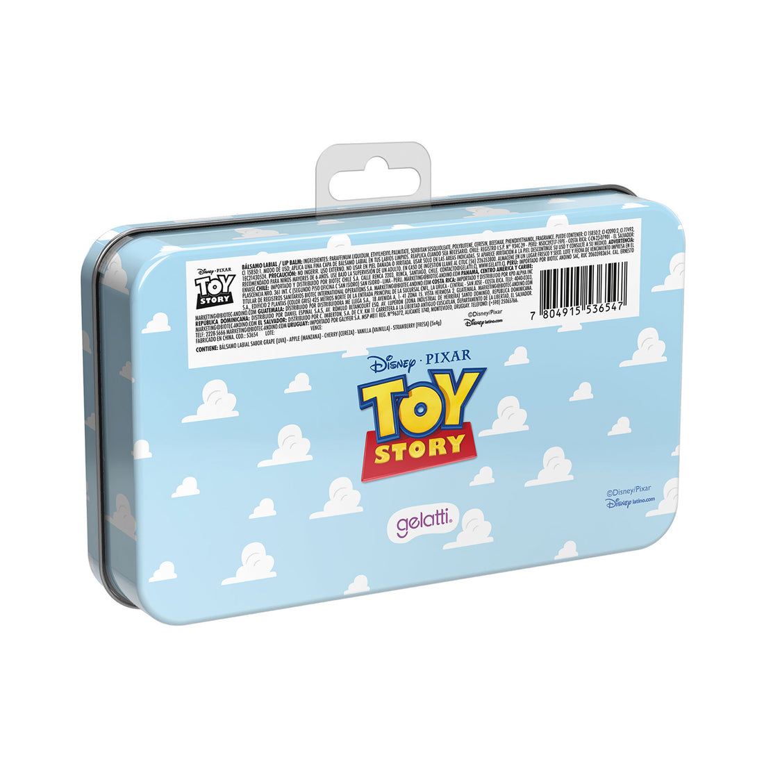 Set Lip Balm X 5 Tin Box Toy Story, Gelatti