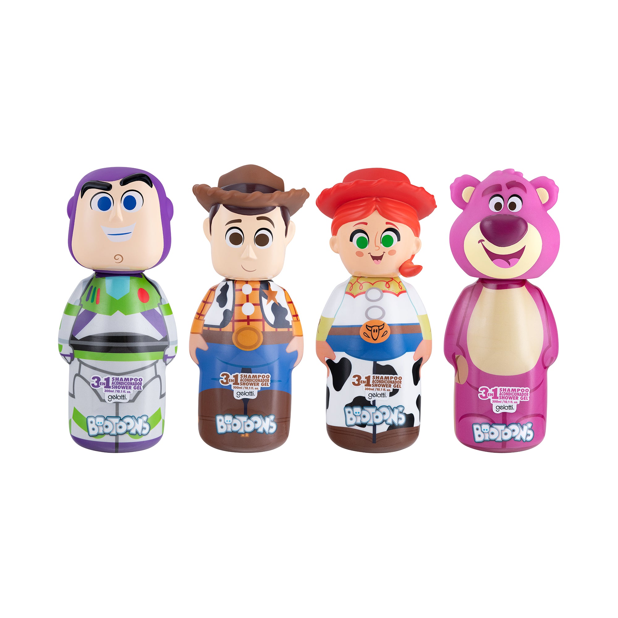 Shampoo 3en1 2D Biotoons Toy Story 300ml (Modelos Aleatorios)