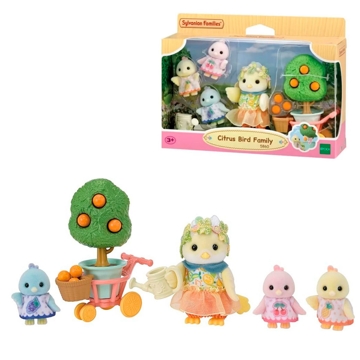Sylvanian Families Familia Pájaro Cítrico