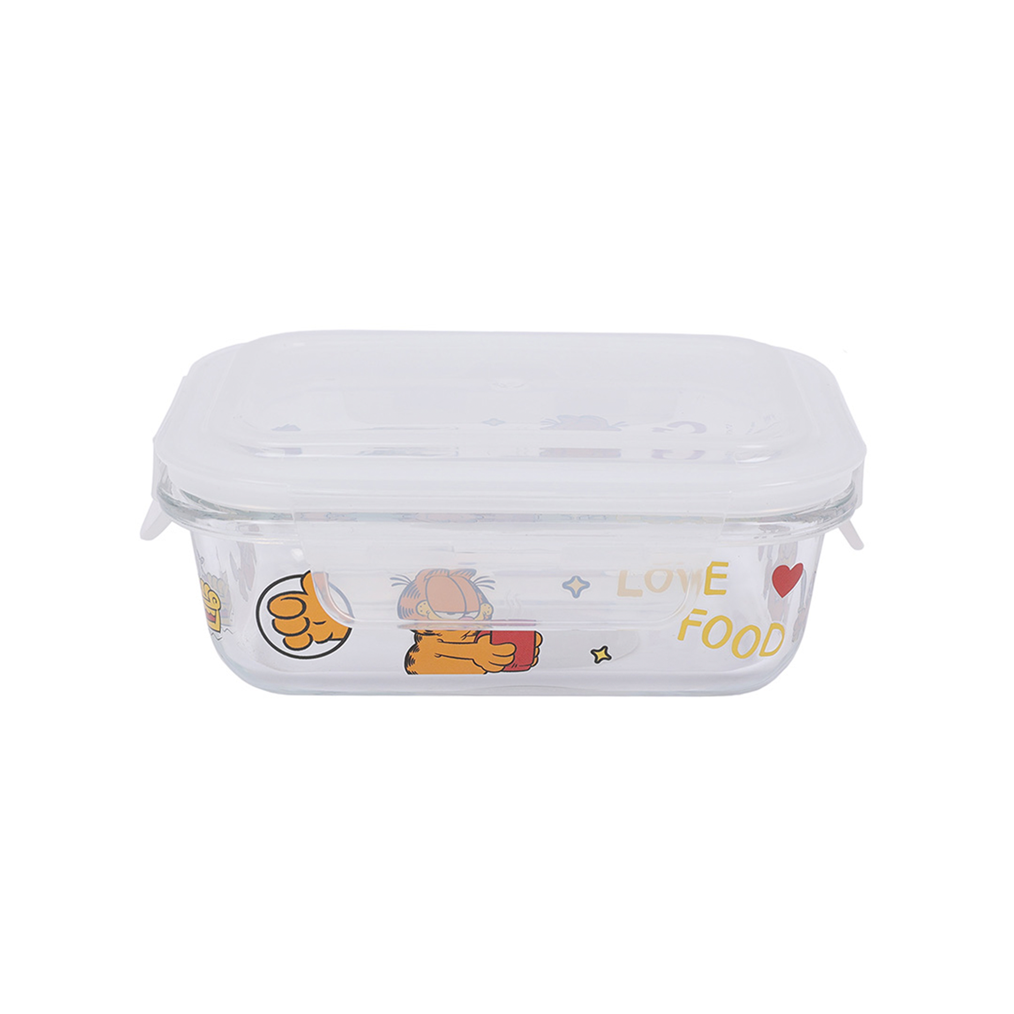 Tupper vidrio 340ml Garfield