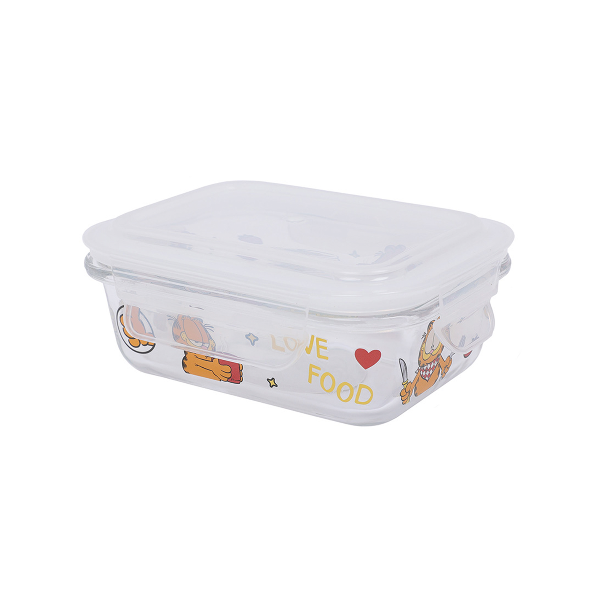 Tupper vidrio 340ml Garfield
