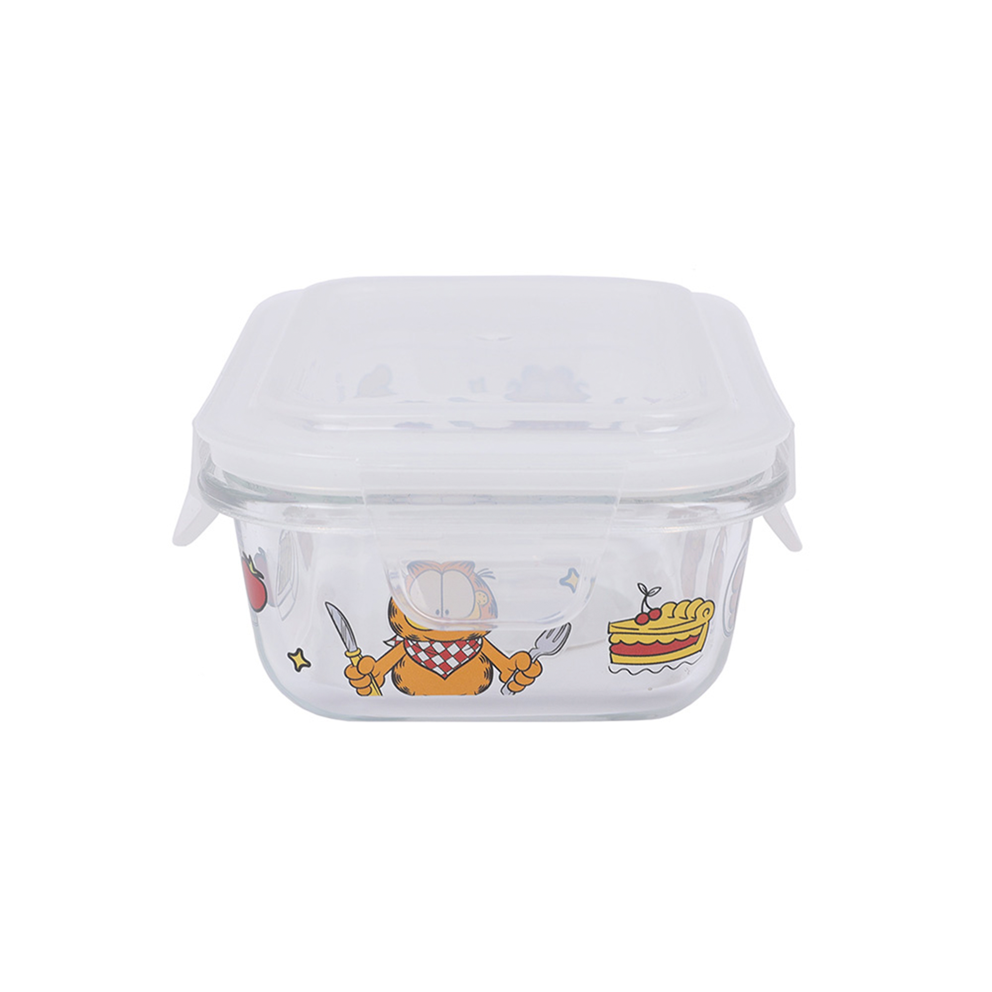 Tupper vidrio 340ml Garfield