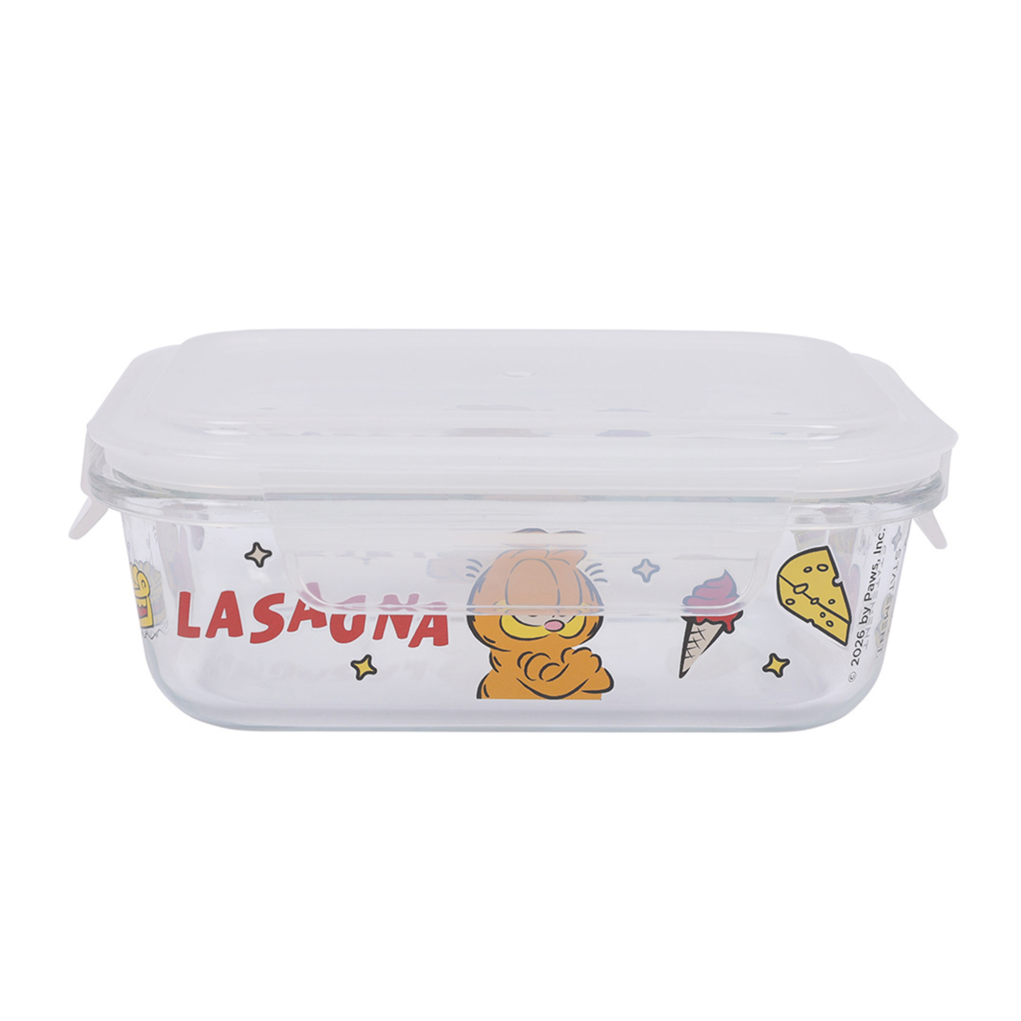 Tupper vidrio 630ml Garfield