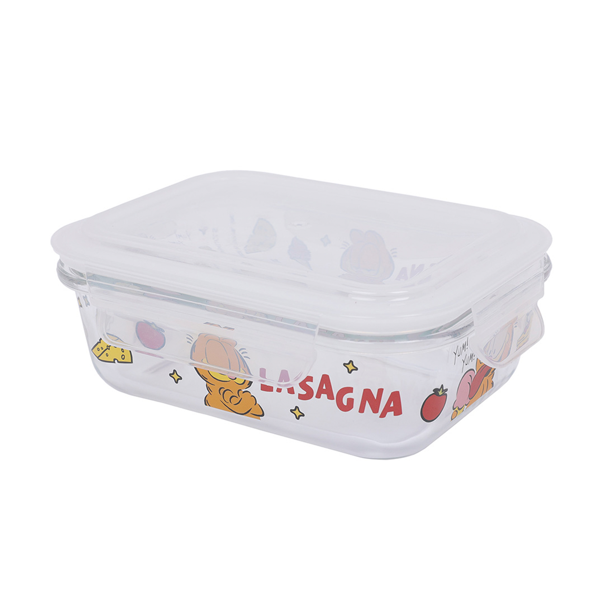 Tupper vidrio 630ml Garfield