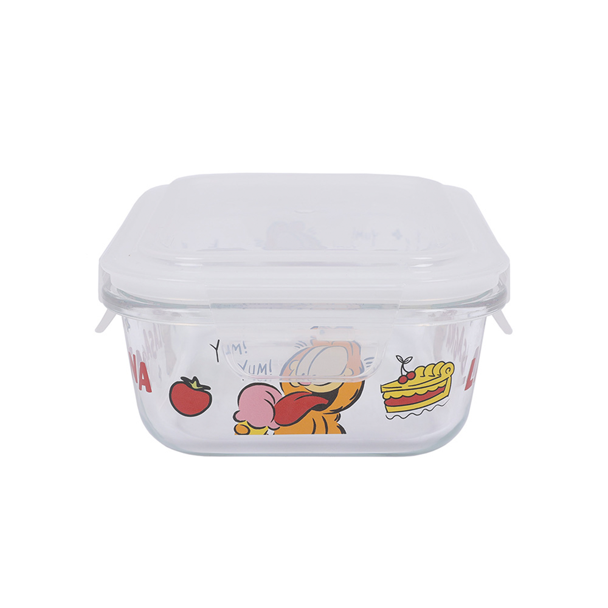 Tupper vidrio 630ml Garfield