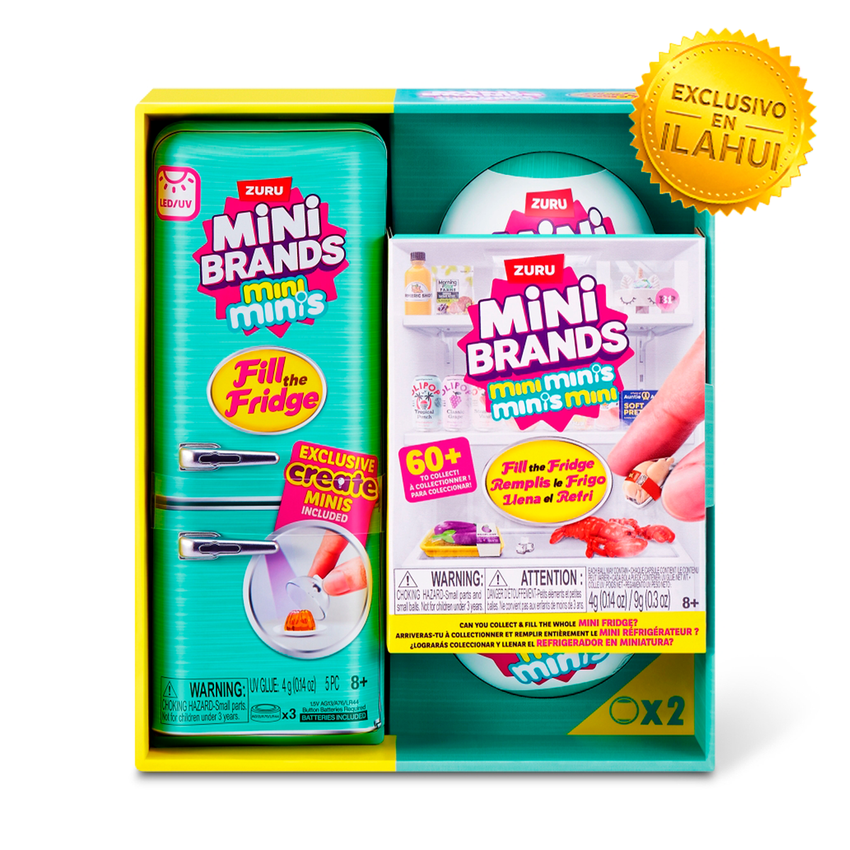 Set de Juego Refrigeradora + 2 Cápsulas Mini Brands